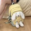 Новые милые плюшевые кролики Школьные сумки для начальной школы Рюкзак для девочки-подростка ученика средней школы Повседневный Сладкий Свежий Большой вместимости Сумки для книг