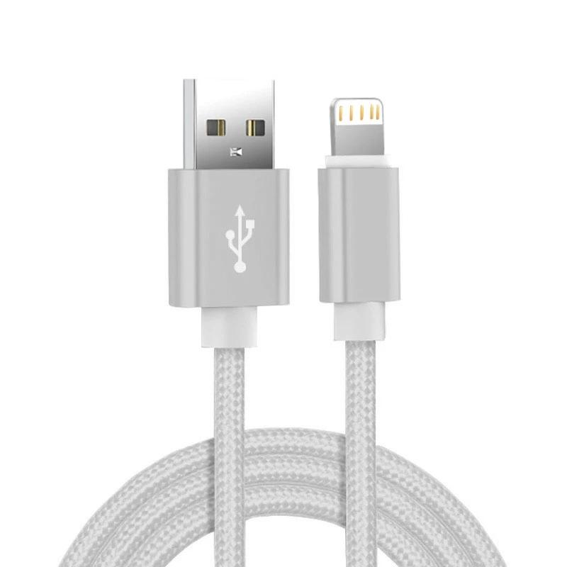 3 м сверхдлинный плетеный USB-кабель для зарядки iPhone 11 12 13 Pro 14 Plus XS Max XR X 6S 7 8 SE USB-кабель для быстрой зарядки и передачи данных 1 м 2 м