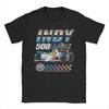 Indianapolis Motor Speedway T-Shirts Men Distressed Chrome Neon Vintage 100% Cotton Tees Short Sleeve T Shirt Plus Size Clothes