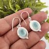 Украшения ручной работы из драгоценных камней Aqua Chalcedony, серьги из стерлингового серебра 925 пробы, уникальные дизайнерские украшения для женщин