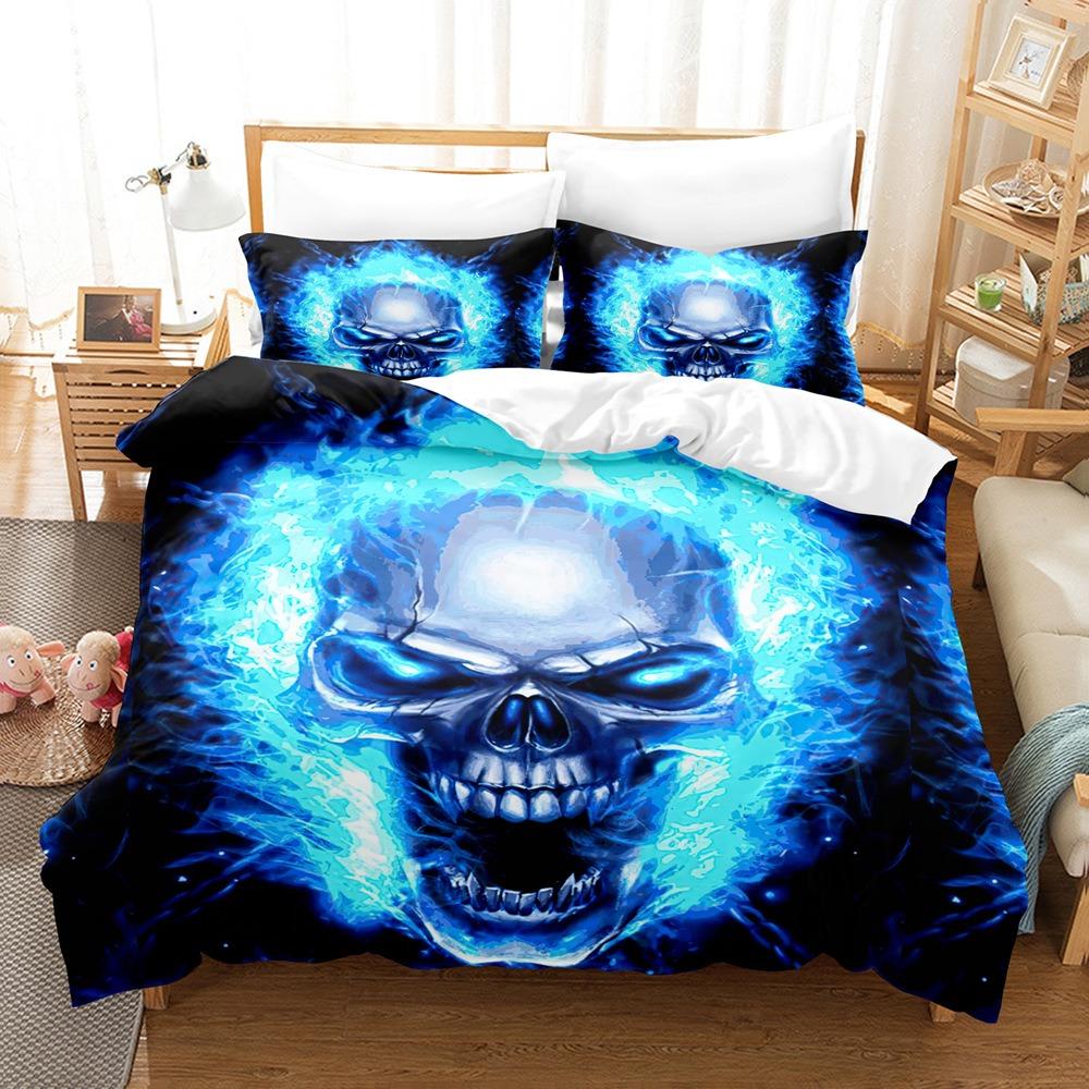 Хэллоуин Постельное белье Комплект пододеяльника 3 предмета Комплекты постельного белья Полуторный Размер Королева Размер Кинг Полуторный Комплект одеяла Декоративные комплекты постельного белья