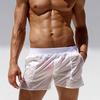1Pc Beach Pants Unique Design Swimming Trunks Fashionable Versatile Transparent Sports Style Wearing Outside Men's Shorts