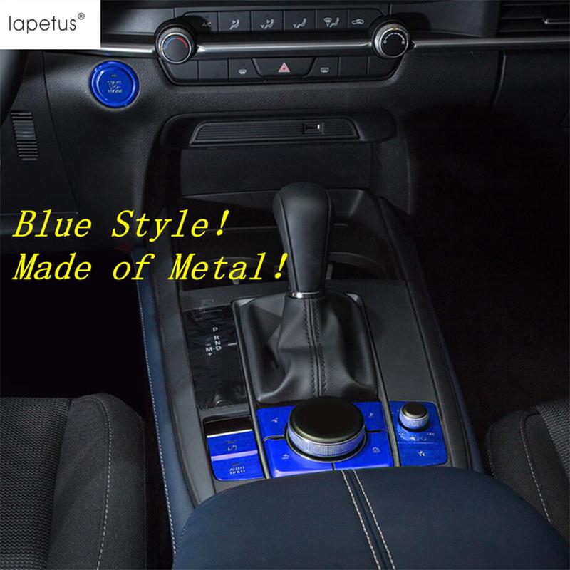 Car Engine Start Stop Multimedia Knob Button Panel Sequ Cover Trim Accessories For Mazda 3 - 2025 / CX-30 - 2025