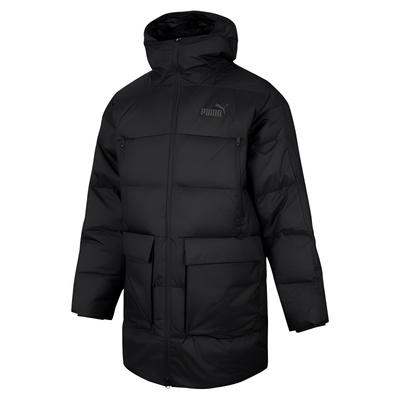 Толстый пуховик с капюшоном и длинными рукавами, мужская верхняя одежда, черный цвет 678321-01