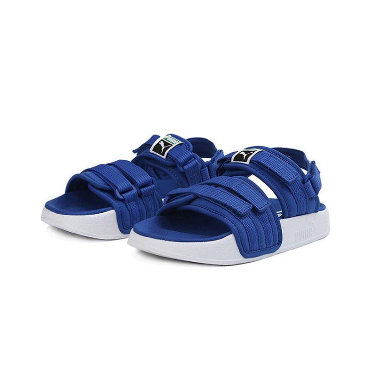 Puma Leadcat Series Ylm Сандалии спортивные детские на мягкой подошве Детские сандалии Синие 369450-02