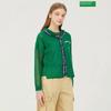 Benetton Lettering Color Knit Cardigan с капюшоном Bakca7531