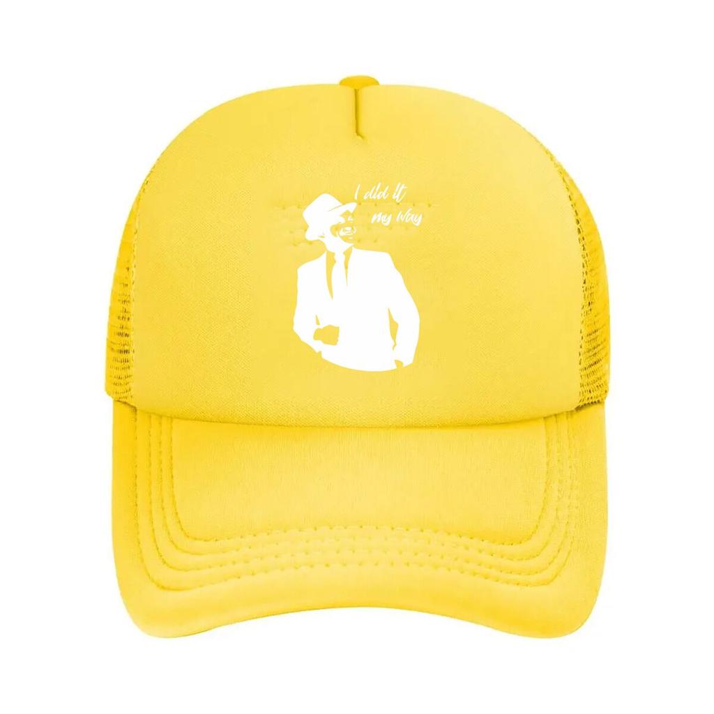 “Gentleman Silhouette Fashion, Retro Art Design” Mesh Baseball Cap