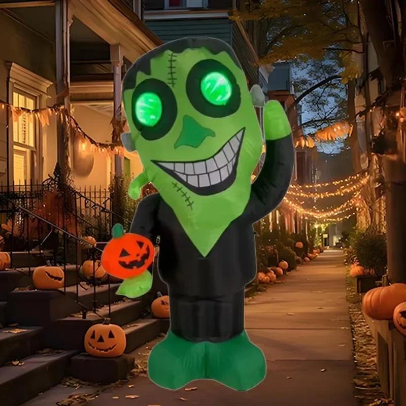 Halloween Inflatable Toys Decorations Courtyard Prop Built-in LED Lights Inflatable Model Outdoor Ornament Holiday Garden Decor