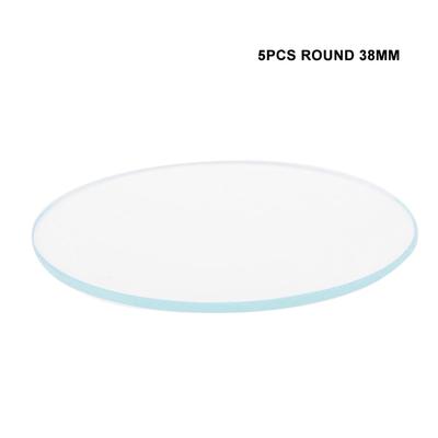 5 шт. круглые 37/38/39 мм плоские часы хрустальные линзы стеклянные сменные детали инструмент 38 мм