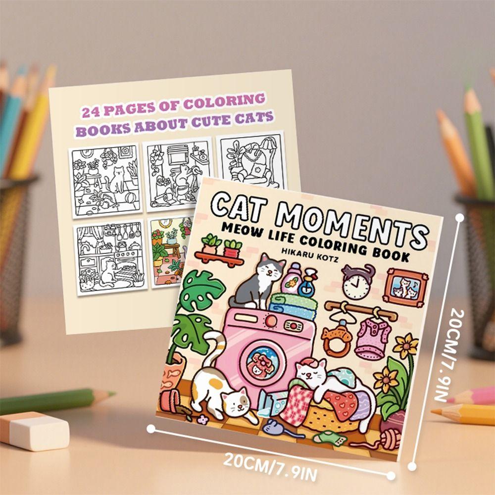 Stress Relief Graffiti Painting Book Cartoon Paperback Montessori Drawing Toy for Adults And Teens
