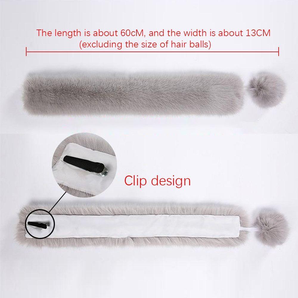 Solid Warm Soft Artificial Wool Bib Women Scarf Fur Collar Imitation Fur Scarf with Pompom