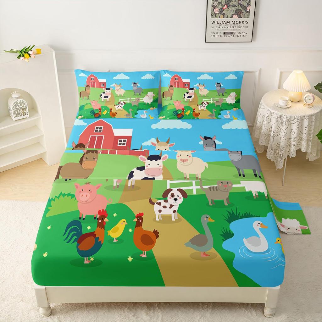 Спорт Баскетбол Футбол Бейсбол Узор Простынь Четырехпредметный Постельный Комплект Спальня Общежитие Постельные Принадлежности