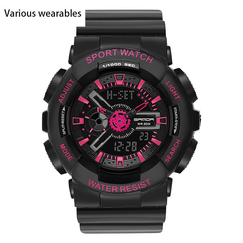 Корейская мода тренд микро бизнес светящиеся электронные спортивные модные студенческие корейские конфеты детские парные часы