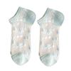 1 Pair Invisible Socks All Match Elastic Breathable Short Weaving Sole Cool Polyester Transparent Design Women Socks Shoes Accessories