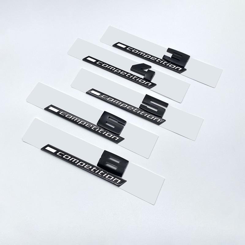 Giossy Black 3D ABS COMPETITION ABS Эмблема Thunder Edition для BMW M1 M2 M3 M4 M5 M6 M8, наклейка на багажник автомобиля