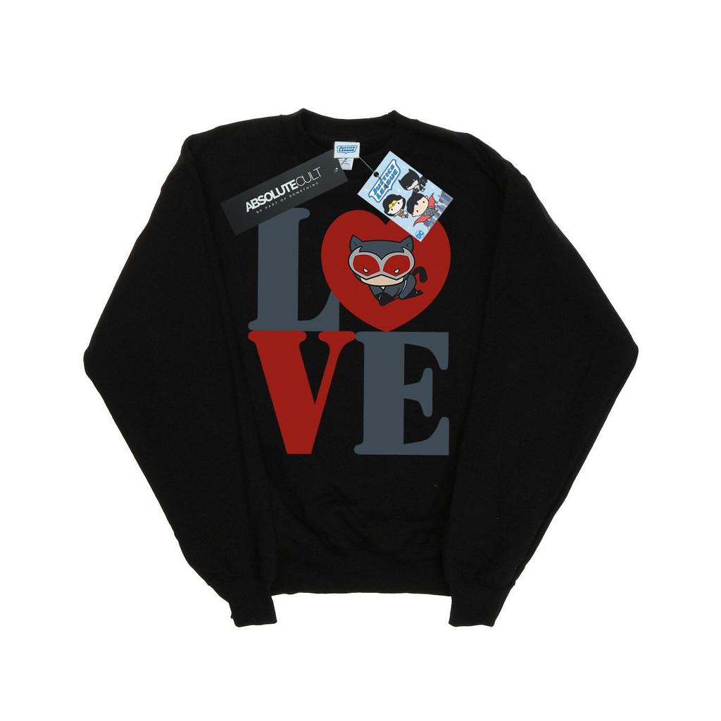 DC Comics Boys Chibi Catwoman Love Sweatshirt