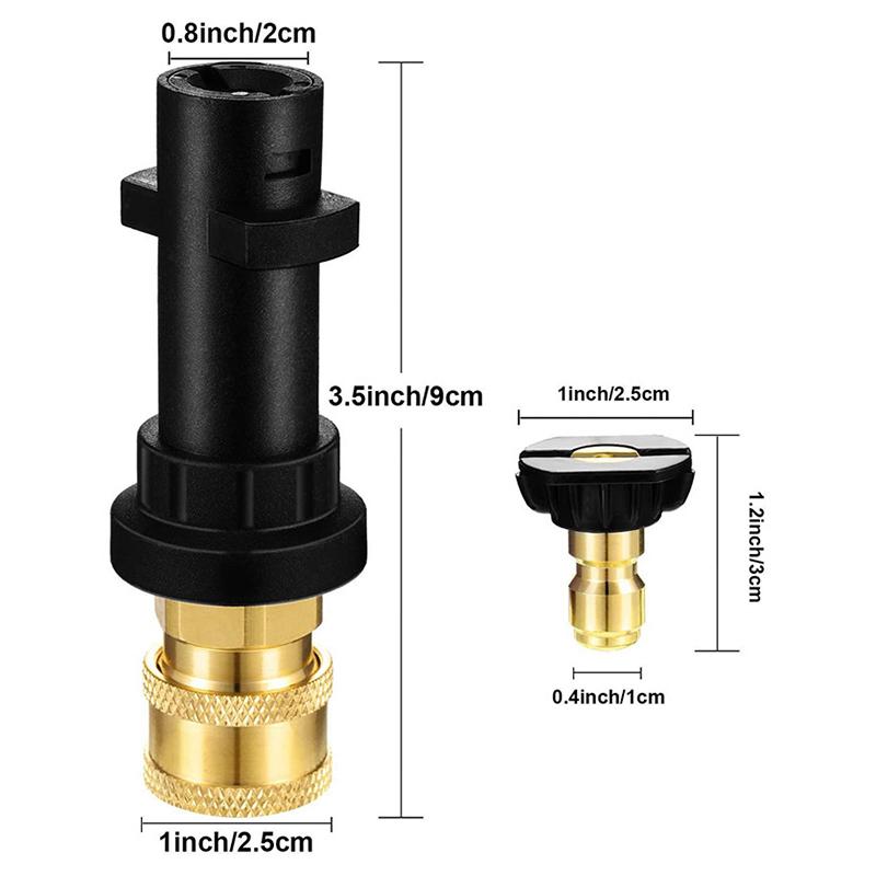 Автомобильные аксессуары1800psi адаптер для электрической мойки высокого давления для karcher K2 K3 K4 K5 K6 K7 насадка для распылителя воды автомобиля