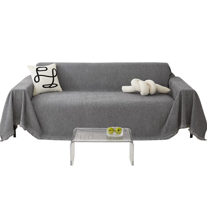 Однотонное водонепроницаемое полотенце для дивана из синели Four Seasons Universal Sofa Cover All-inclusive Universal Simple Sofa Blanket
