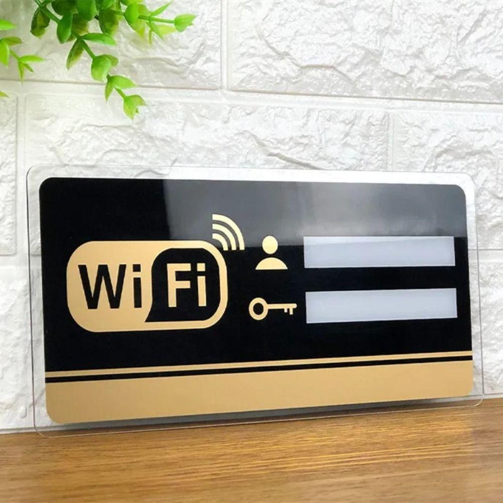Rewritable 3D Wall Stickers Handwriting Signal Indication Signage Wifi Notice Board  Shops