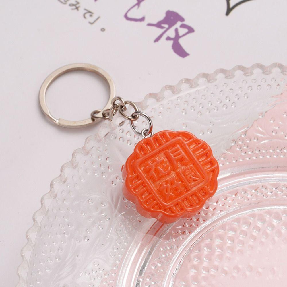 Середина осени Середина осени Лунный пряник Брелок Имитация лунного пряника Лунный пряник Смола Брелок Друзья Подарки