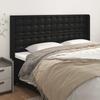 VidaXL Headboard with Ears Black 163x16x118-128 Cm Faux Leather3119676