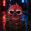 Adjustable Adult Skull Mask Halloween Blood Mask, Elastic Strap Party Lightweight PU Foam Horror for Cosplay Decoration Scary