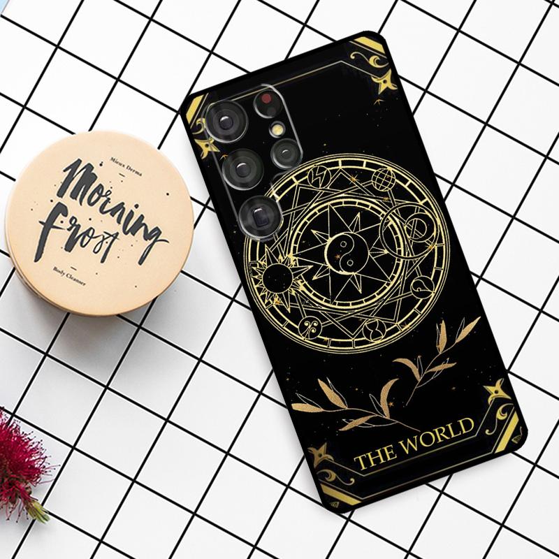 Чехол-кошелек со знаком зодиака и картами Таро для Samsung Galaxy S23 S10 S9 S8 Note 10 Plus Note 20 S22 Ultra S20 FE S21 FE
