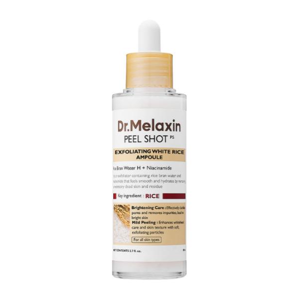 Dr. Melaxin Peel Shot Rice Ampoule Gommage Peeling Gel 80 ml – White Rice / Black Rice Option