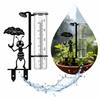 Cartoon Ant Design Garden Rain Gauge Clear Tube Decorative Rain Gauge Rainfall Gauge  Flower Bed