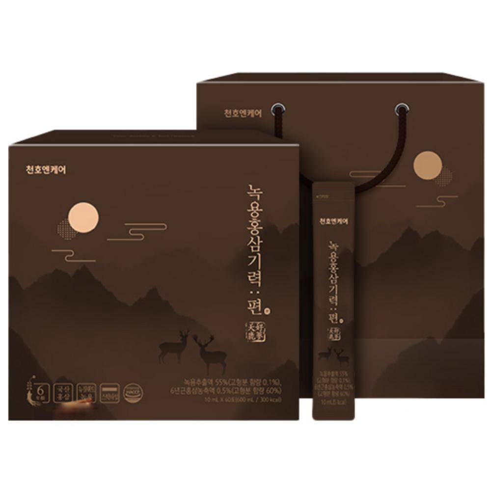 Chunho N Care Deer Antler Velvet Red Ginseng Vitality Pack 600ml 1 pcs