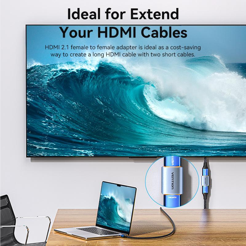 Vention 8K HDMI удлинитель HDMI разъем «мама-мама» 8K60 Гц HDMI 2.1 адаптер-удлинитель для PS4 HDTV Roku TV Stick PC