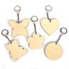 10 деревянных брелоков в ассортименте 5,5 x 5,5 см