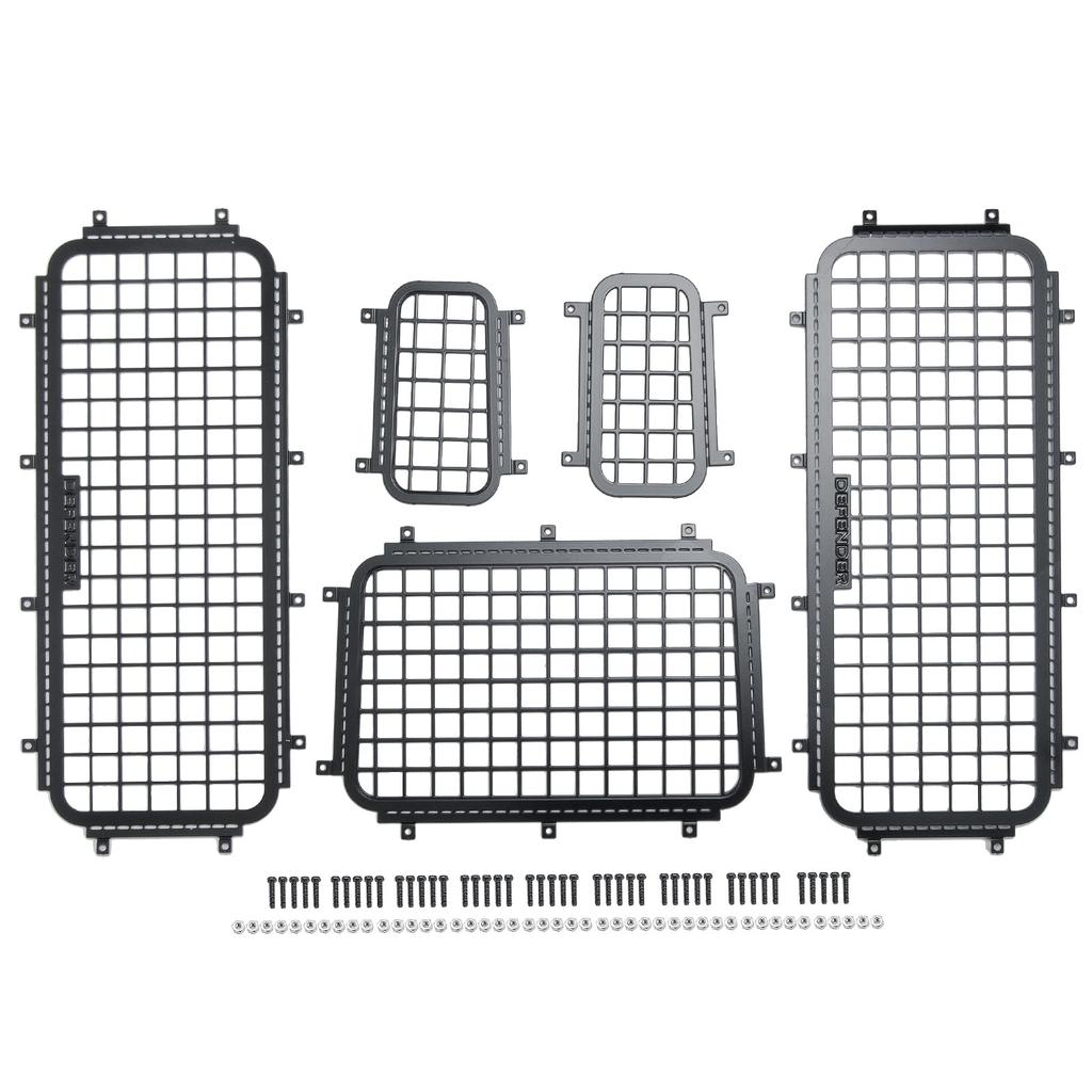 TRZX Stainless Steel RC Window Mesh Protective Net Mesh Window Cover for 1/10 Traxxas TRX-4 RC Crawler Car