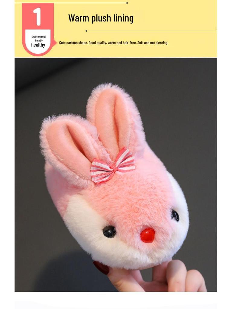 Зимние домашние нескользящие хлопковые тапочки для детей 1-3 лет, для мальчиков и девочек