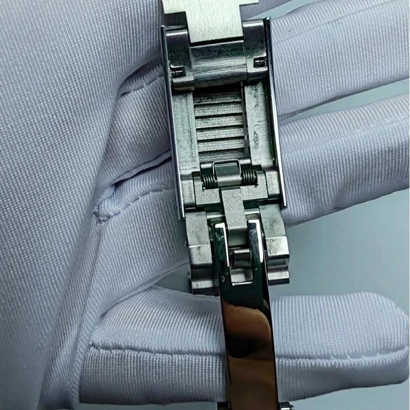 20-мм застежка-клипса с микрорегулировкой, стальной ремешок для часов Rolex Submariner Deepsea Daytona GMT, ремешок-браслет