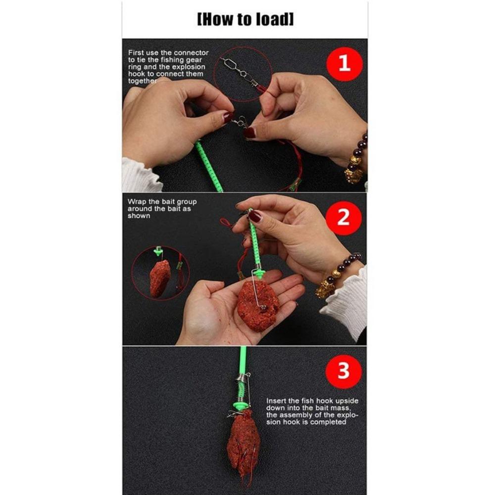 Автоматический рыболовный крючок, триггер из нержавеющей стали, пружинный рыболовный крючок, приманка, катапульта, ленивые рыболовные снасти