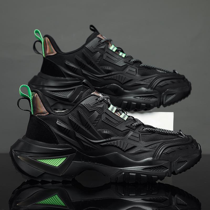 Интернет знаменитости взрыв мужская обувь осень Путянь бег спортивная обувь подростки high sense tide бренд жареный улица меха папа обувь