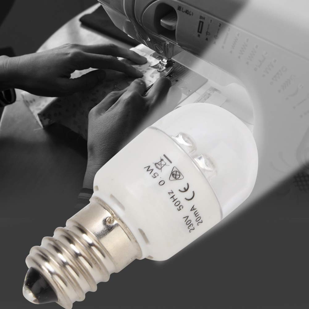 Sewing Machine LED Bulb, Multifunctional Household Sewing Machine LED Work Light Bulb 0.5W Energy Saving Lamp LED Bulb