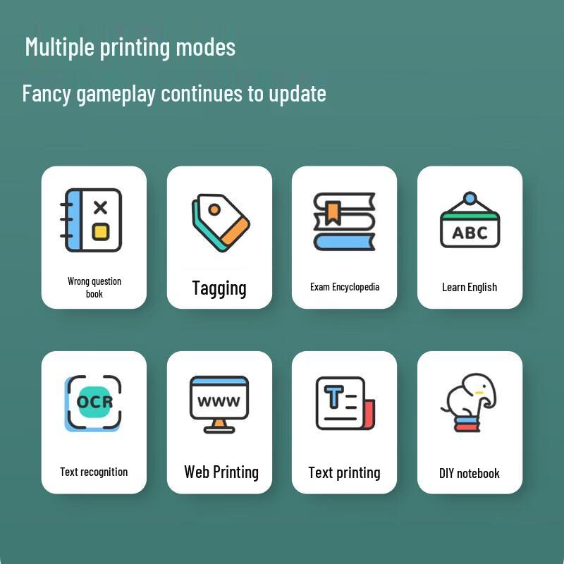 Deli GE221 Mini Thermal Printer for Study Notes