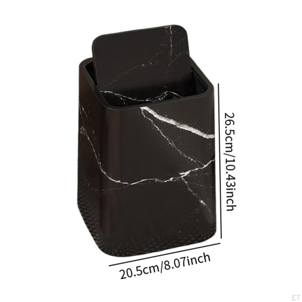 Мраморная ванная мусорная корзина мусорная корзина многоразовый квадратный мусорный контейнер бытовой