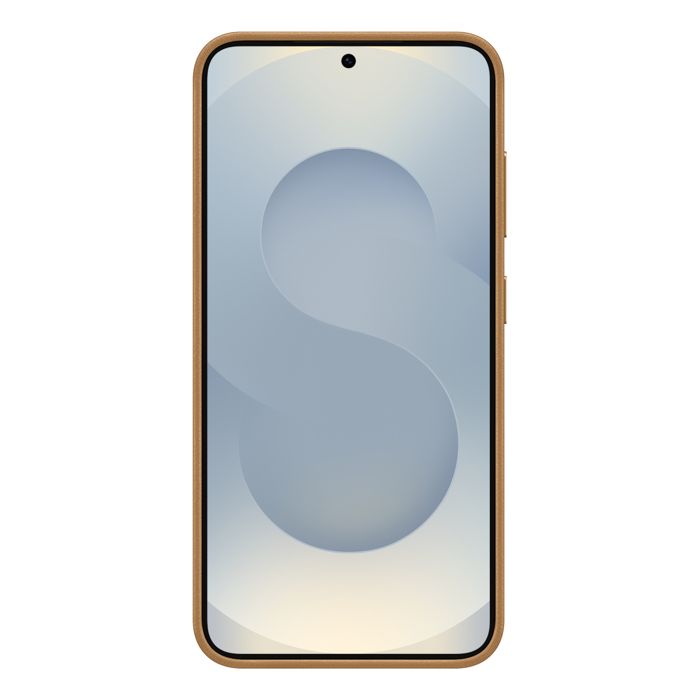 Coque Pour Samsung Galaxy S25 Cuir d'Origine Kindsuit Samsung Dorée