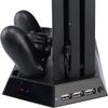 Vertical Stand Anti-Scratch Dustproof For PS4 Pro Double Charger with Double Fan