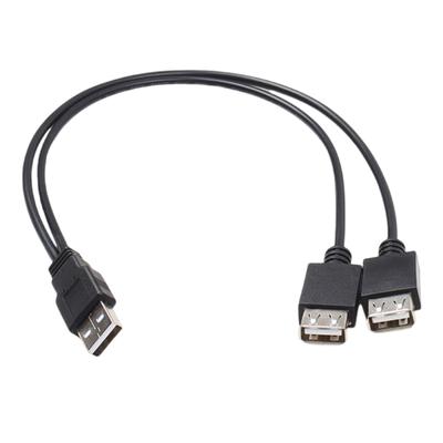 Двойной USB2.0 A гнездовой хаб-разветвитель кабель длиной 40 см USB2.0 активный/пассивный переходной шнур для нескольких устройств