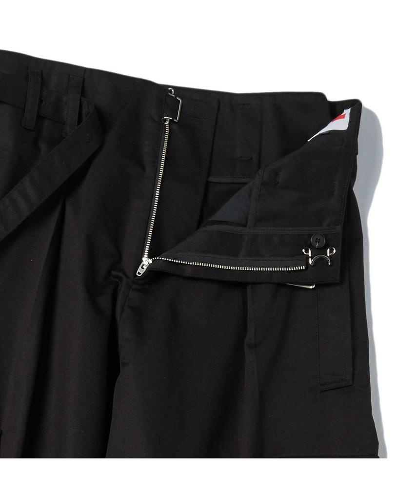 BEYOND CLOSET [Collection Line] Archive 90S Military Belted Cargo Pants Black