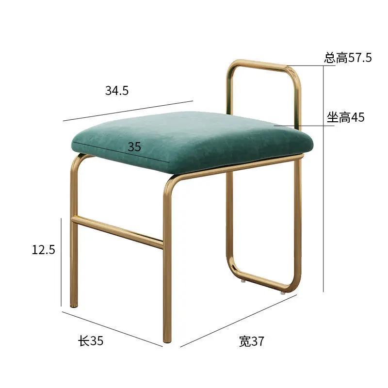Скандинавский Современный Обеденный Стул - Фланелевое Кресло-Софа, Подходит для Гостиной, Кухни и Дома, Минималистичная Мебель