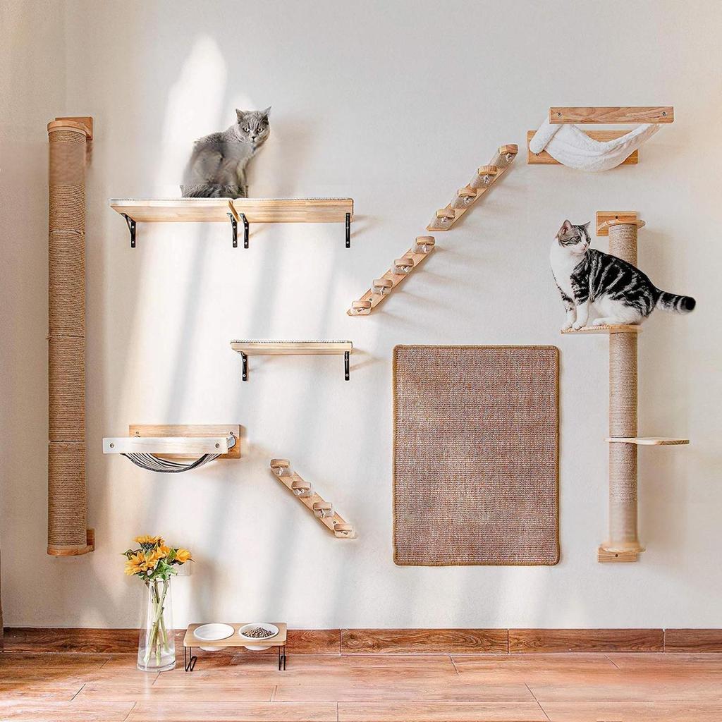 Wall Mounted Cat Stairway Indoor Wall Furniture Home Decoration Suitable for Playing Apartment