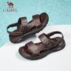 CAMEL Men's Sandals, Cowhide Leather, Two-Way Business Sandals And Slippers, G14M211623