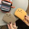 Кошелек для карточек с котиком для женщин, компактный, как у интернет-знаменитости, милый, многокарточный, продвинутый мультяшный кошелек для мелочи для ношения с собой