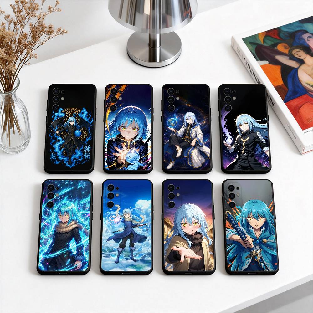 Чехол для телефона Slime Anime R-Rimuru SRT T-Tempest для Samsung S25, S24, S21, S22, S23, S30, Ultra, S20, Plus, Fe, Lite, Note, 10, Черный