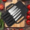 Double-Layer Oxford Cloth Chef Knife Bag, Scratch Resistant Large Capacity Portable Cutlery Storage Pouch for Western Cuisine Students